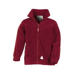 Result Childrens Girls Full Zip Active Anti Pilling Fleece Jacket / Burgundy